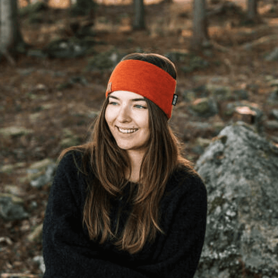 Headband SuperYellow Saame Merino Wool Headband Copper red