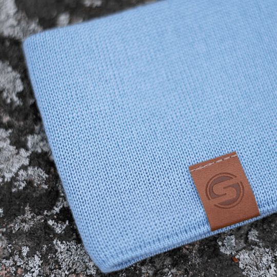 Headband SuperYellow Saame Merino Wool Headband Light blue