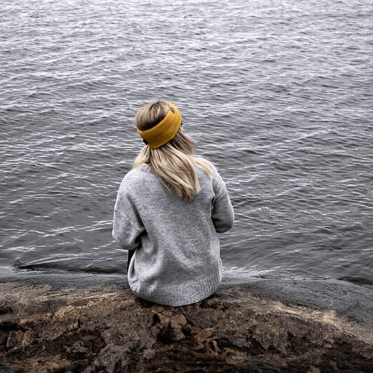 Headband SuperYellow Saame Merino Wool Headband Yellow