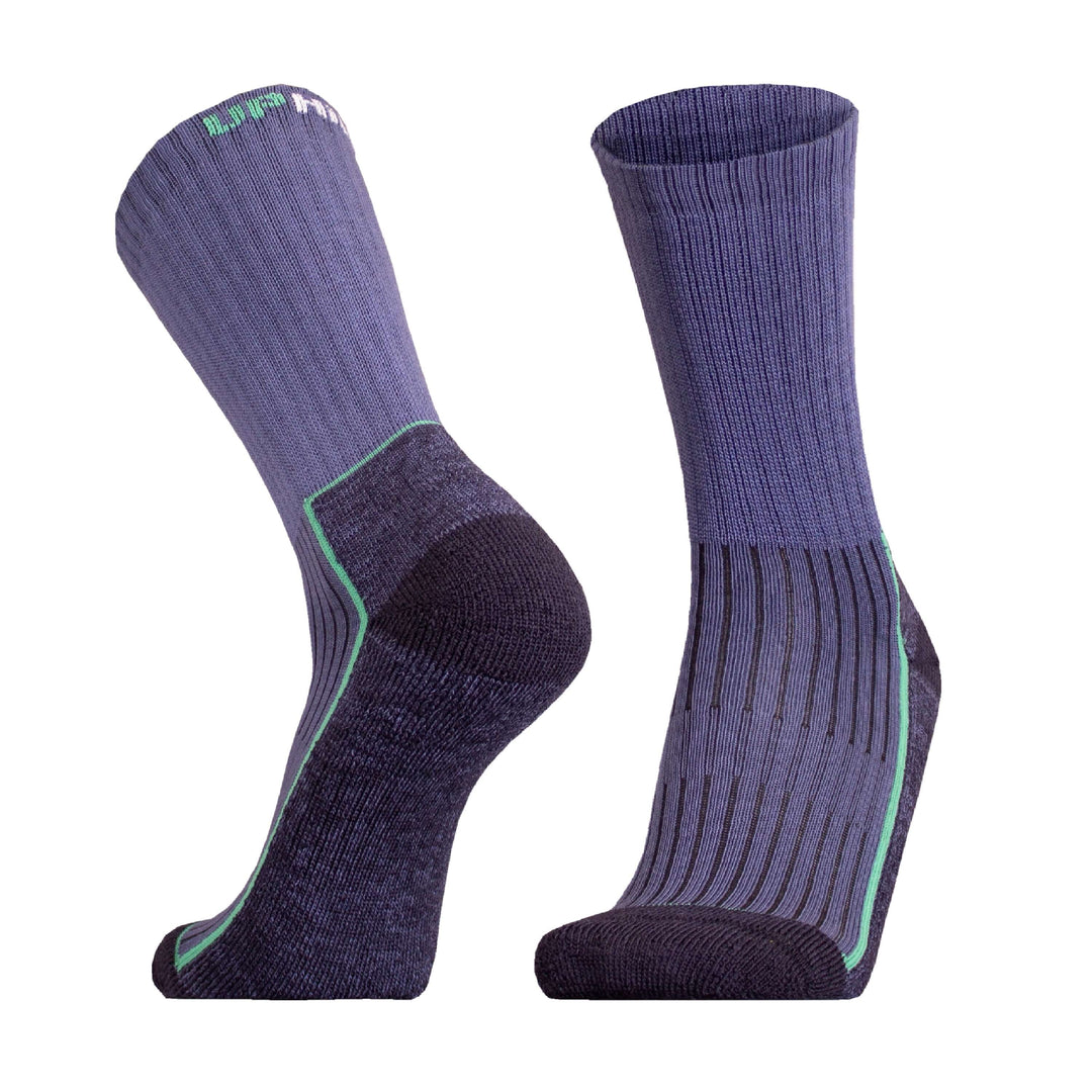 Hiking Socks UphillSport Saana Merino Wool Hiking Socks With Seamless Toe Front Turquoise