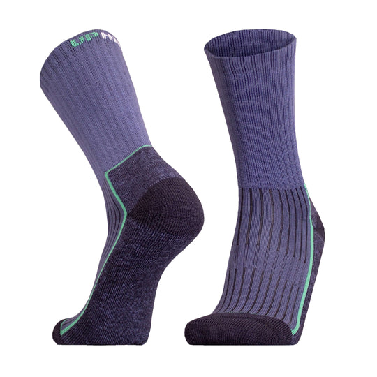 Hiking Socks UphillSport Saana Merino Wool Hiking Socks With Seamless Toe Front Turquoise