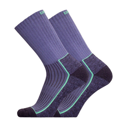 Hiking Socks UphillSport Saana Merino Wool Hiking Socks With Seamless Toe Side Turquoise