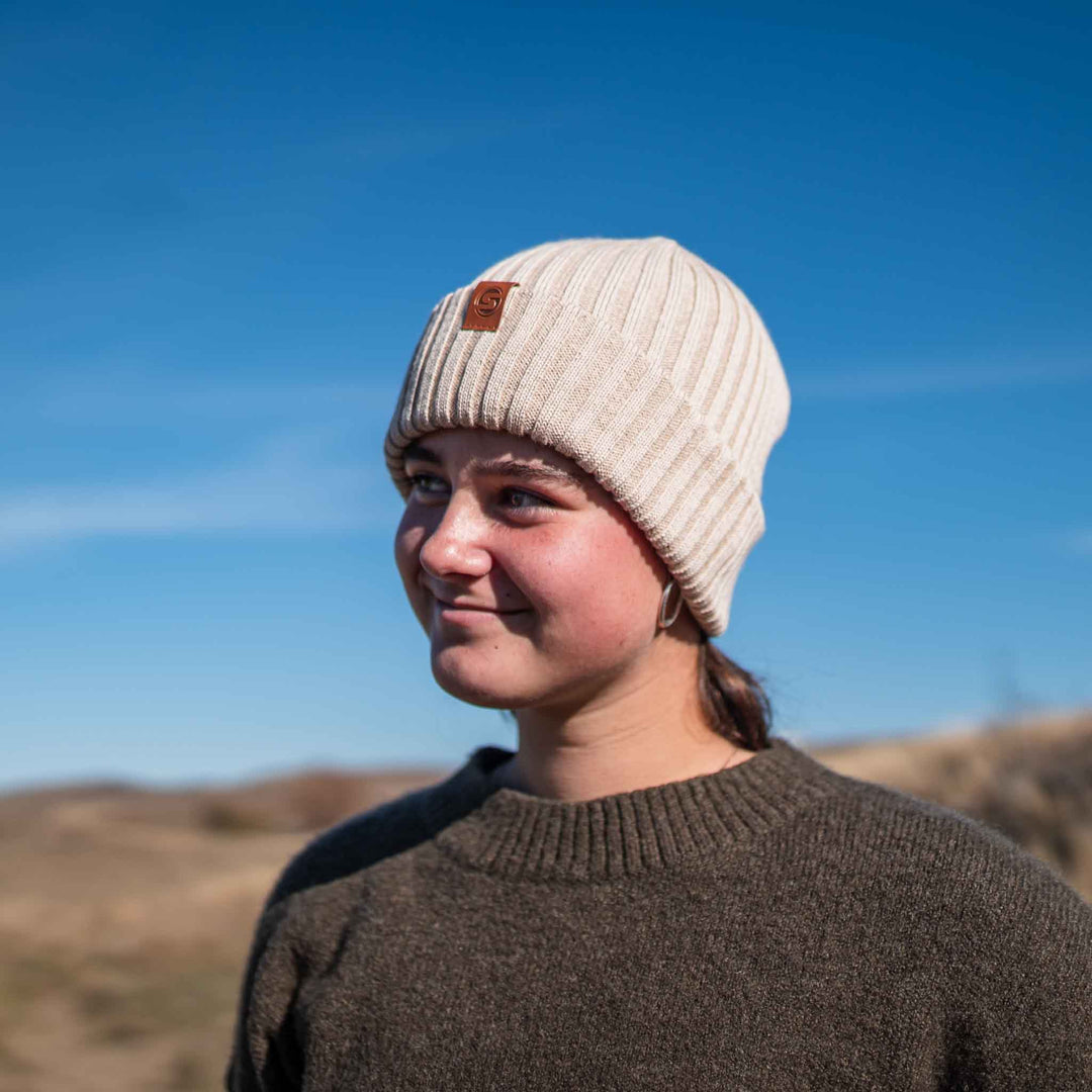 Sailor Beanie SuperYellow Merino Wool Sailor Beanie Vanilla