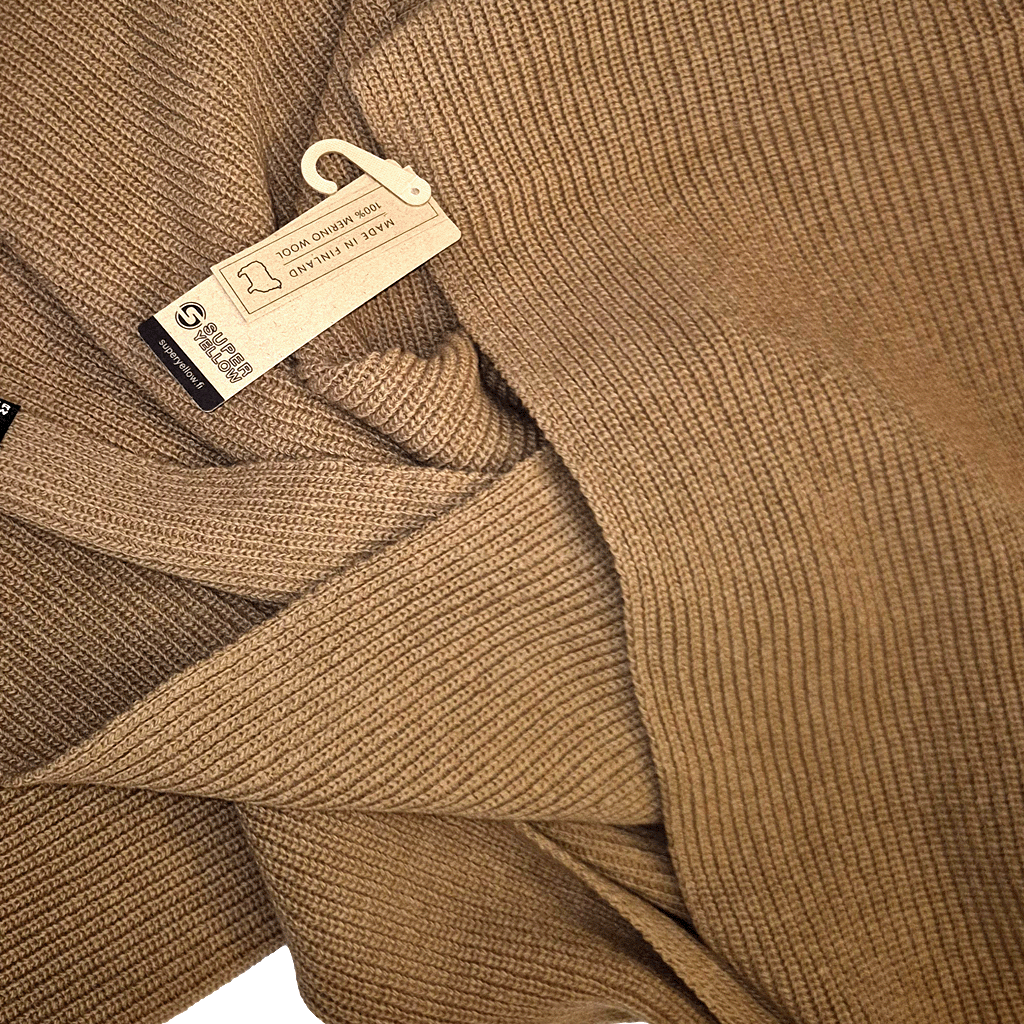 Scarf SuperYellow Sandy Merino Wool Scarf Toffee