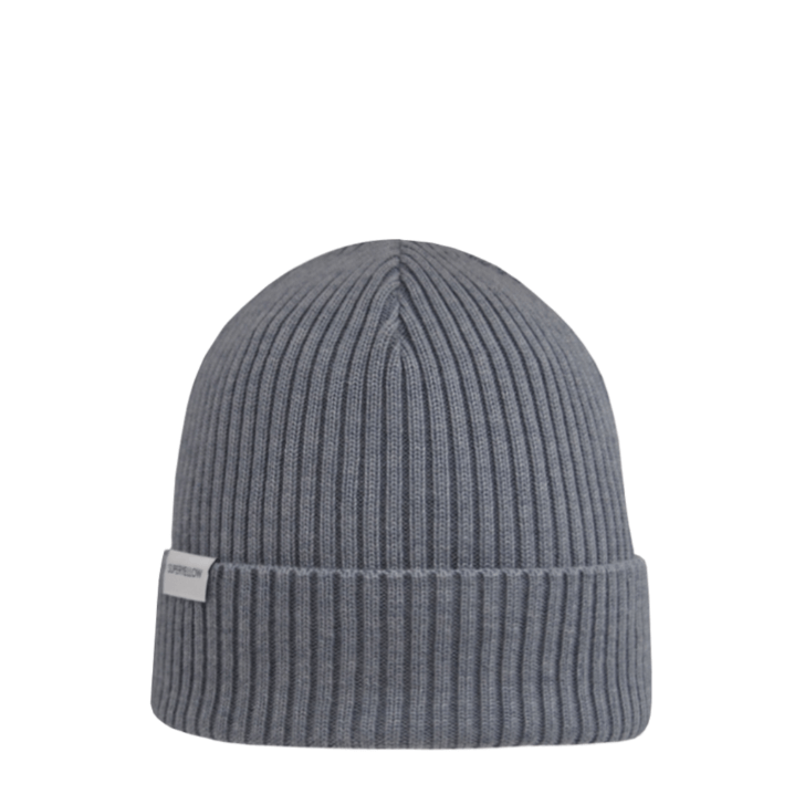 Beanie SuperYellow Skogen Lyocell & Merino Wool Beanie Grey