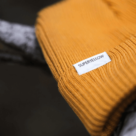 Beanie SuperYellow Skogen Lyocell & Merino Wool Beanie Yellow