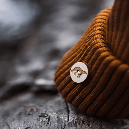 Pompom Beanie SuperYellow Arctos Merino Wool Pompom Beanie-Detail