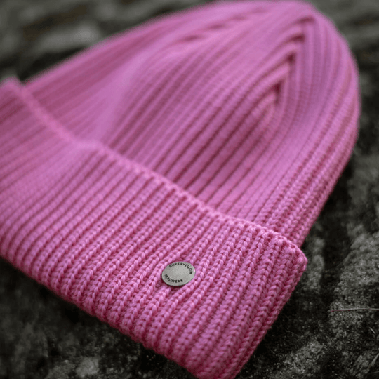 Beanie SuperYellow Hannah Merino Wool Beanie Pink