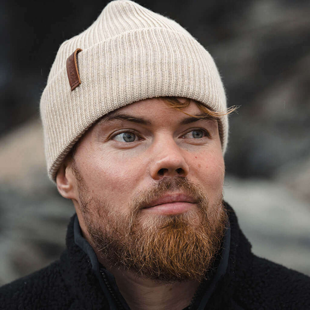 SuperyellowKjempe merino wool beanie vanilla