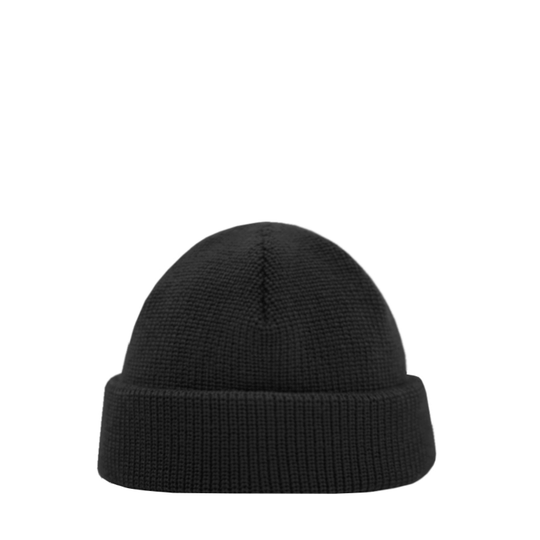 Fisherman Beanie SuperYellow Merino Wool Fisherman Beanie Black