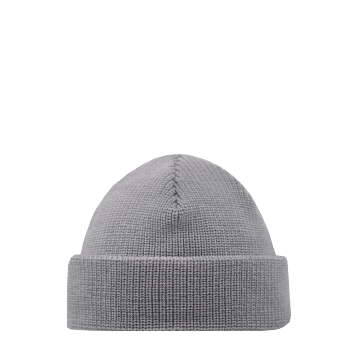 Fisherman Beanie SuperYellow Merino Wool Fisherman Beanie Light Grey