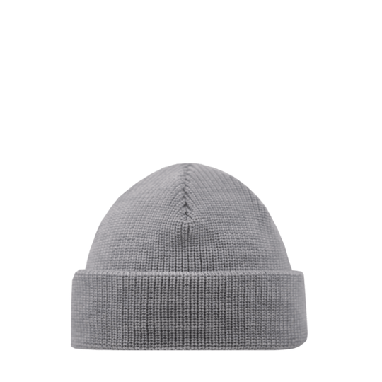 Fisherman Beanie SuperYellow Merino Wool Fisherman Beanie Light Grey
