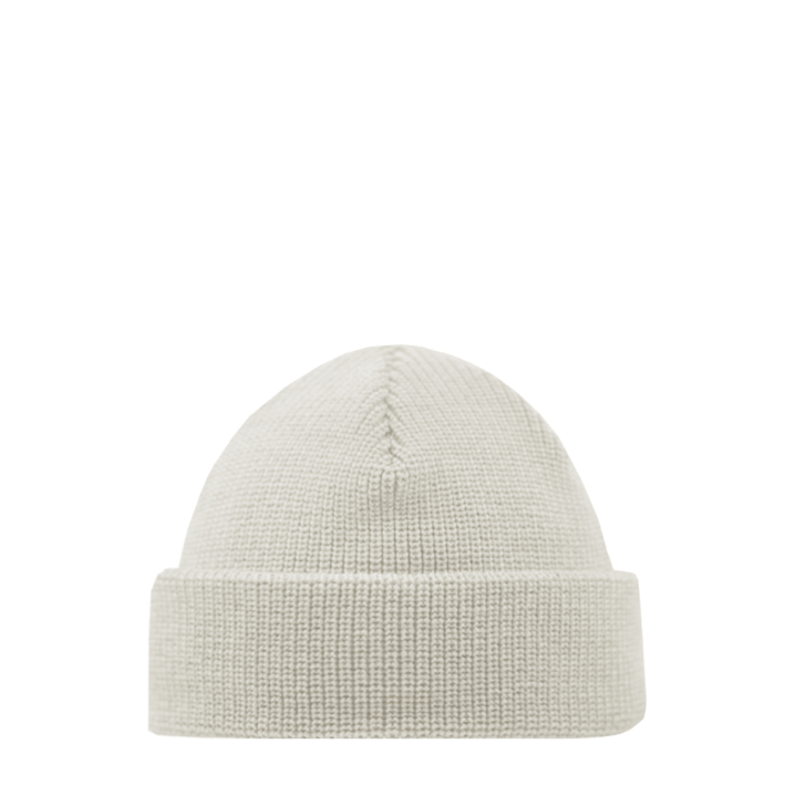 Fisherman Beanie SuperYellow Merino Wool Fisherman Beanie Off White
