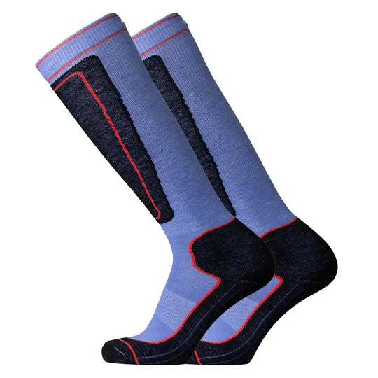Ski Socks UphillSport Tuntu Multilayer High performance Merino Wool Ski Socks Side Blue Black