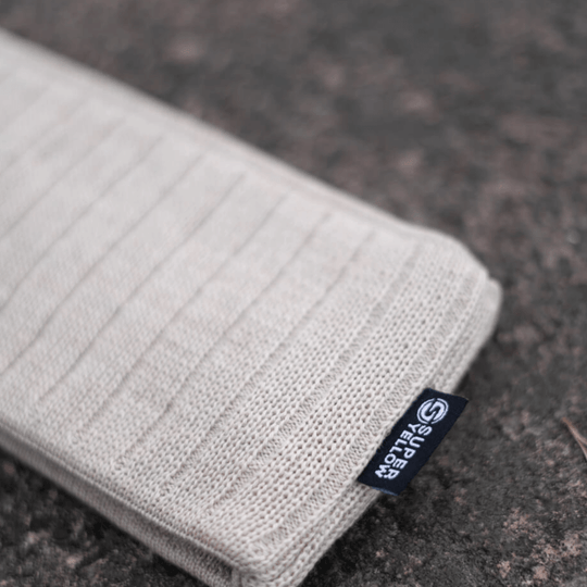 Headband SuperYellow Tuuli Merino Wool Headband Vanilla Close up