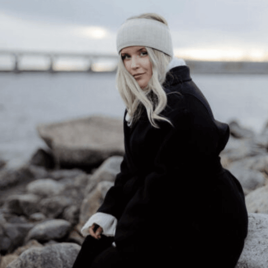 Headband SuperYellow Tuuli Merino Wool Headband Vanilla