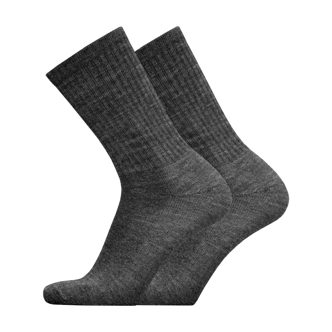 Running Socks UphillSport Merino Wool Lifestyle Seamless Running Socks Side Mid Grey