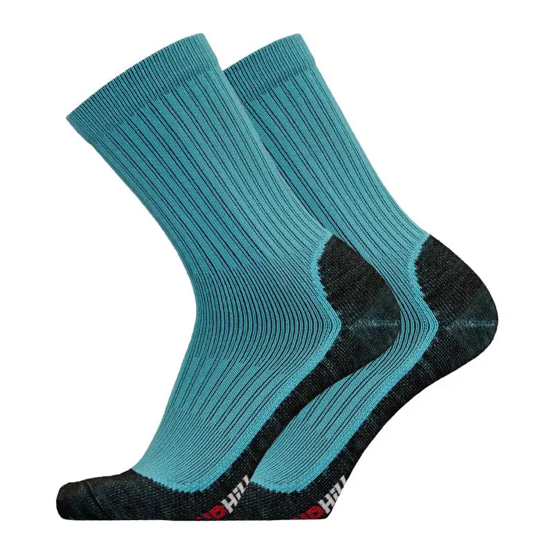 Running Socks UphillSport Winter XC Merino Wool Running Socks For Cold Conditions Side Turquoise