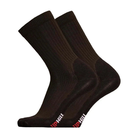 Running Socks UphillSport Winter XC Merino Wool Running Socks For Cold Conditions Side Black