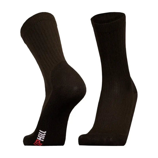 Running Socks UphillSport Winter XC Merino Wool Running Socks For Cold Conditions Front Black