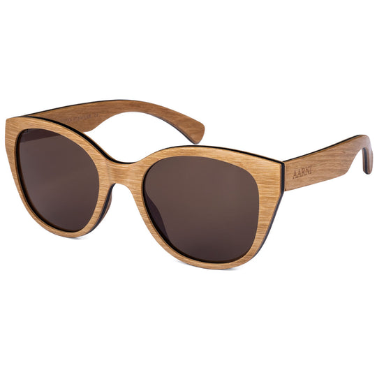 Belle Alder Cat Eye Wooden Sunglasses | Finnish Alder Frames