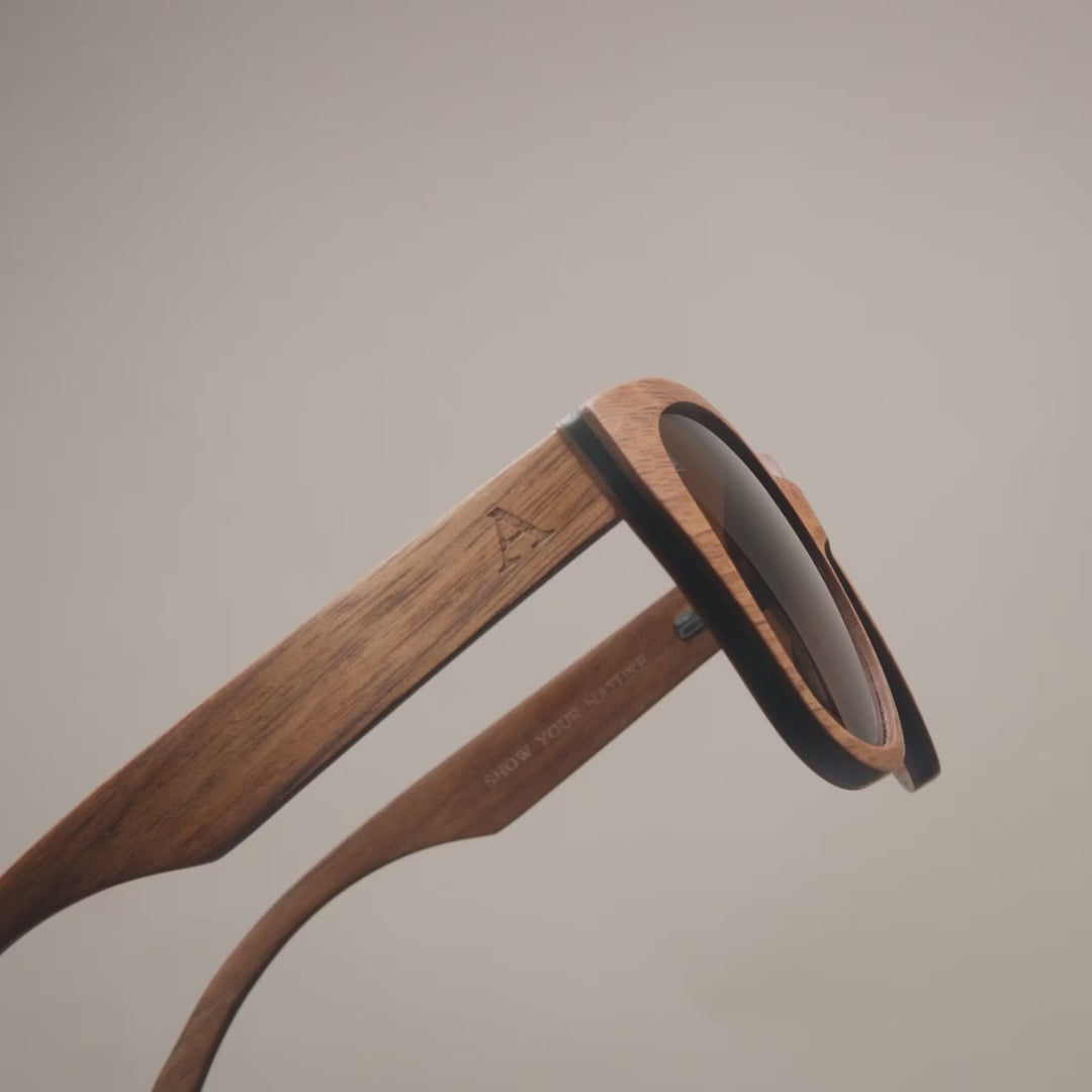 Belle Alder Cat Eye Wooden Sunglasses | Finnish Alder Frames