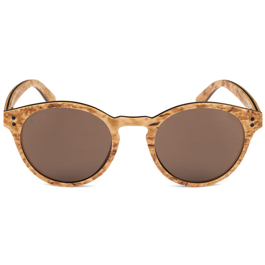 Wynn Curly Birch Wooden Sunglasses | Durable Craftsmanship