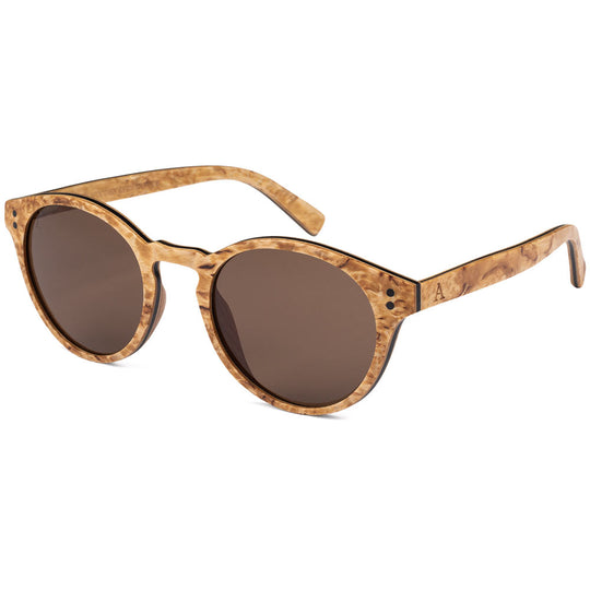 Wynn Curly Birch Wooden Sunglasses | Durable Craftsmanship